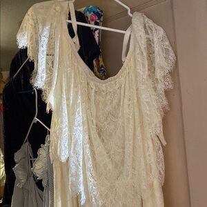 Elegant White Lace Dress